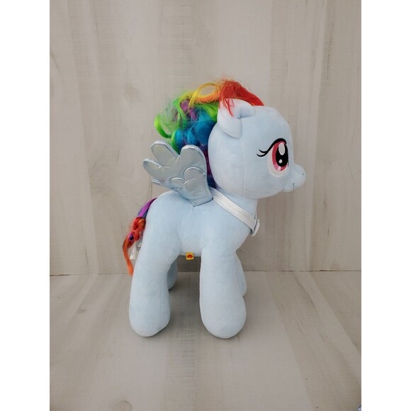 Build A Bear My Little Pony Stuffed Plush Princess Rainbow Dash Blue Pegasus 16" - Picture 1 of 5
